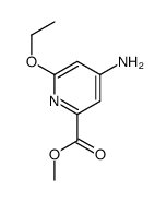 4-氨基-6-乙氧基-2-吡啶甲酸甲酯结构式