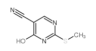 4-Hydroxy-2-methylsulfanyl-pyrimidine-5-carbonitrile Structure