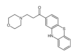 3-morpholin-4-yl-1-(10H-phenothiazin-2-yl)propan-1-one结构式