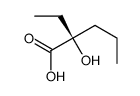 (2S)-2-ethyl-2-hydroxypentanoic acid结构式