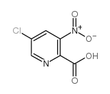 5-氯-3-硝基吡啶-2-甲酸结构式