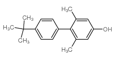 4’-叔丁基-2,6-二甲基联苯-4-醇结构式