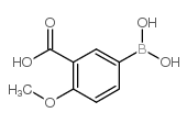 3-羧基-4-甲氧基苯硼酸结构式