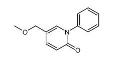 2(1H)-Pyridinone, 5-(methoxymethyl)-1-phenyl结构式