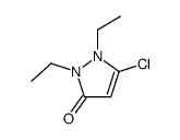 5-chloro-1,2-diethylpyrazol-3-one结构式