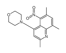 4-(2,6,8-trimethyl-5-nitroquinolin-4-yl)morpholine Structure
