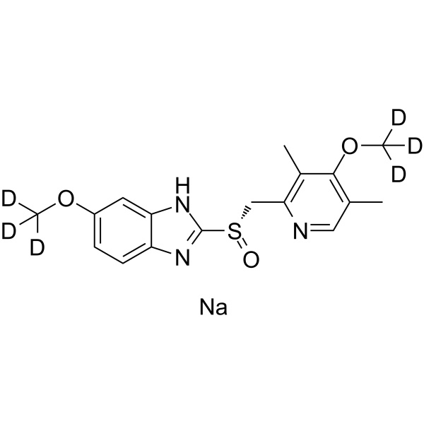 Esomeprazole-d6 sodium结构式