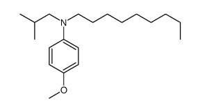 4-methoxy-N-(2-methylpropyl)-N-nonylaniline Structure