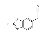 (2-Bromo-1,3-benzothiazol-6-yl)acetonitrile Structure
