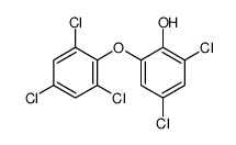 2,4-dichloro-6-(2,4,6-trichlorophenoxy)phenol Structure