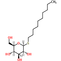 癸基-β-D-硫代吡喃葡萄糖苷结构式