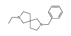 2-乙基-7-苄基-2,7-二氮杂螺[4.4]壬烷结构式