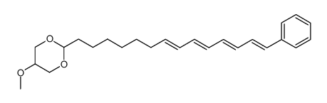 all-(E)-5-methoxy-2-(14'-phenyltetradeca-7',9',11',13'-tetraenyl)-[1,3]dioxane结构式