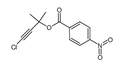 4-nitro-benzoic acid-(3-chloro-1,1-dimethyl-prop-2-ynyl ester)结构式