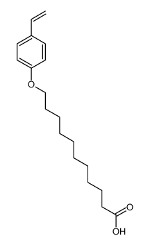 11-(4-ethenylphenoxy)undecanoic acid结构式