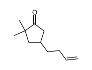4-(3-butenyl)-2,2-dimethylcyclopentanone Structure