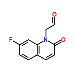 (7-Fluoro-2-oxo-1(2H)-quinolinyl)acetaldehyde Structure