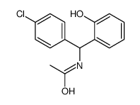 N-[(4-氯苯基)-(2-羟基苯基)甲基]乙酰胺结构式