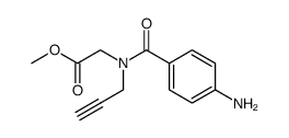 methyl N-<4-(prop-2-ynylamino)benzoyl>glycinate Structure