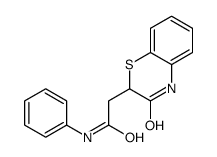 2-(3-oxo-4H-1,4-benzothiazin-2-yl)-N-phenylacetamide结构式