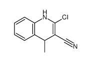 2-chloro-3-cyano-4-methyl-1,4-dihydroquinoline结构式
