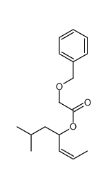 [(Z)-6-methylhept-2-en-4-yl] 2-phenylmethoxyacetate结构式