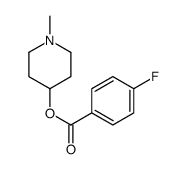 1-methyl-4-piperidyl 4'-fluorobenzoate结构式