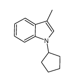 1-cyclopentyl-3-methyl-1H-indole Structure