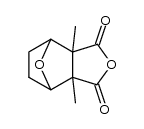 2,3-dimethyl-7-oxa-bicyclo[2.2.1]heptane-2,3-dicarboxylic acid anhydride Structure