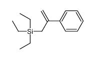 triethyl(2-phenylprop-2-enyl)silane结构式