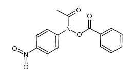 N-(benzoyloxy)-N-(4-nitrophenyl)acetamide Structure