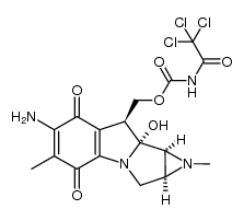9-epi-10-O-decarbamoyl-10-O-[(trichloroacetyl)carbamoyl]mitomycin D Structure