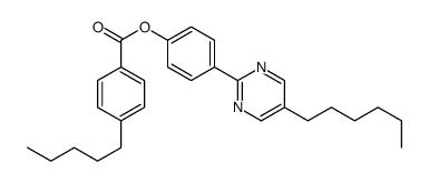 [4-(5-hexylpyrimidin-2-yl)phenyl] 4-pentylbenzoate Structure