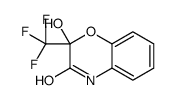 2-hydroxy-2-(trifluoromethyl)-4H-1,4-benzoxazin-3-one结构式
