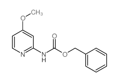 4-甲氧基吡啶-2-氨基甲酸苄酯结构式