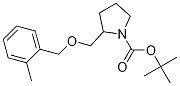 2-(2-甲基-苄氧基甲基)-吡咯烷-1-羧酸叔丁基酯结构式