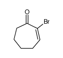 2-bromo-2-cyclohepten-1-one Structure