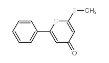 2-methylsulfanyl-6-phenylthiopyran-4-one Structure