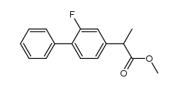 methyl 2-(2-fluoro-biphenyl-4-yl)-propionate结构式