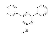 4-(methylthio)-2,6-diphenylpyrimidine Structure