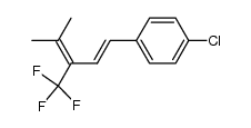 (E)-1-chloro-4-(4-methyl-3-(trifluoromethyl)penta-1,3-dien-1-yl)benzene Structure