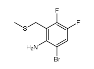 6-Bromo-3,4-difluoro-2-methylthiomethylaniline Structure