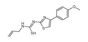 N1-[4-(p-methoxyphenyl)-2-thiazolyl]-N2-allylthiourea Structure