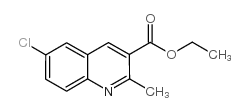 6-氯-2-甲基喹啉-3-羧酸乙酯结构式