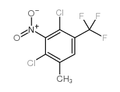 2,4-二氯-5-三氟甲基-3-硝基甲苯结构式