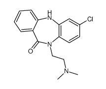 2-chloro-5-[2-(dimethylamino)ethyl]-11H-benzo[b][1,4]benzodiazepin-6-one Structure
