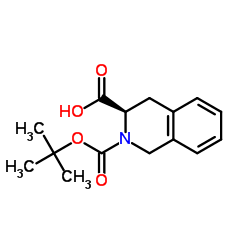 BOC-D-1,2,3,4-四氢异喹啉-3-羧酸结构式
