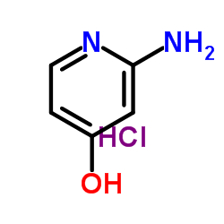 2-氨基-4-羟基吡啶盐酸盐结构式