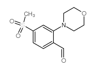 4-(甲基磺酰基)-2-(4-吗啉)苯甲醛结构式