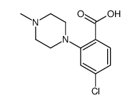 4-CHLORO-2-(4-METHYLPIPERAZIN-1-YL)BENZOIC ACID Structure